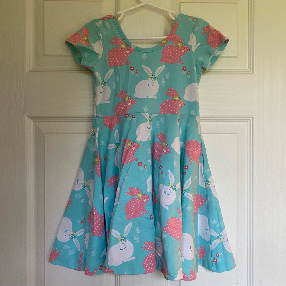 Eleanor Rose Easter bunny dress, size 5-6